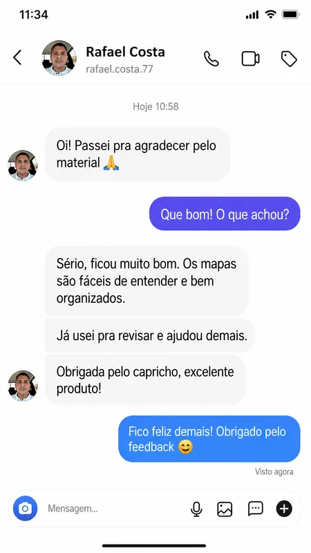 Depoimento de cliente 1