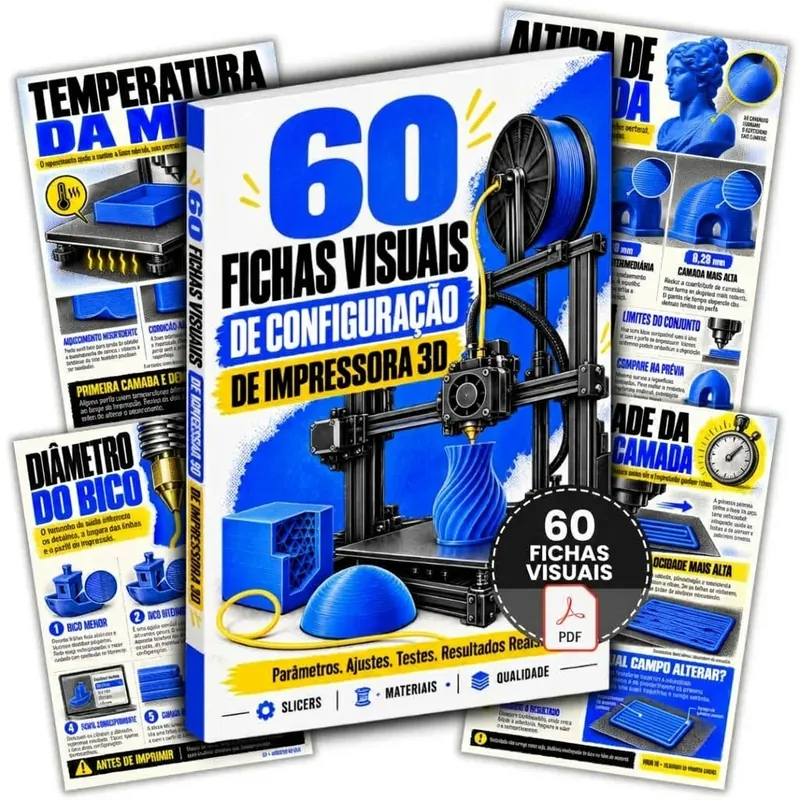 Mockup das 60 Fichas Visuais do Pacote Básico