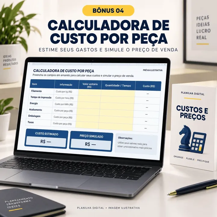 Calculadora de Custo por Peça