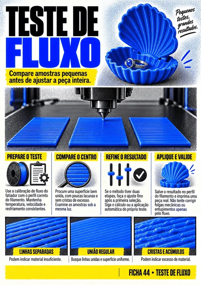 Prévia das fichas visuais de configuração de impressora 3D 6